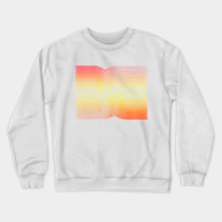 Paint minimal stripes orange abstract Crewneck Sweatshirt